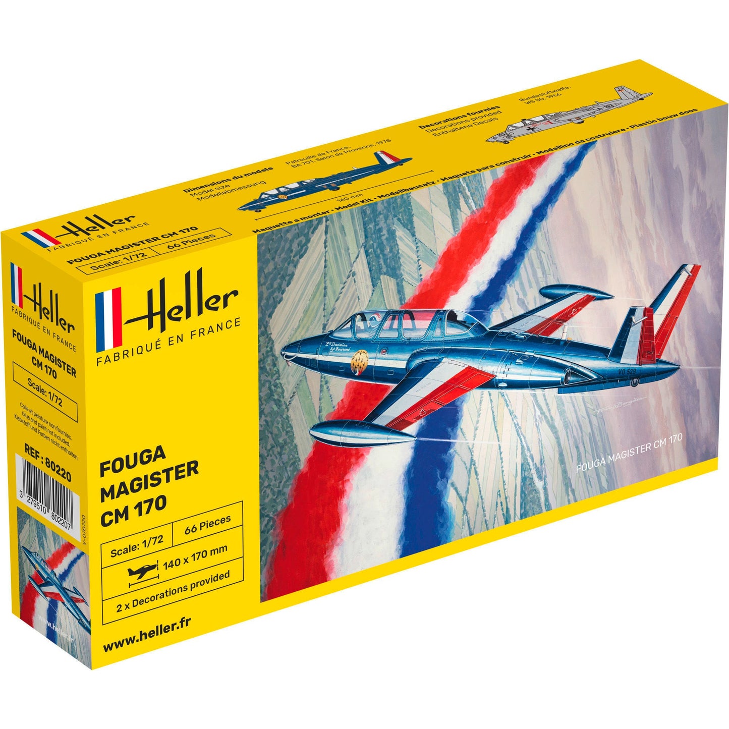 80220 Heller 1/72 Fouga Magister CM 170