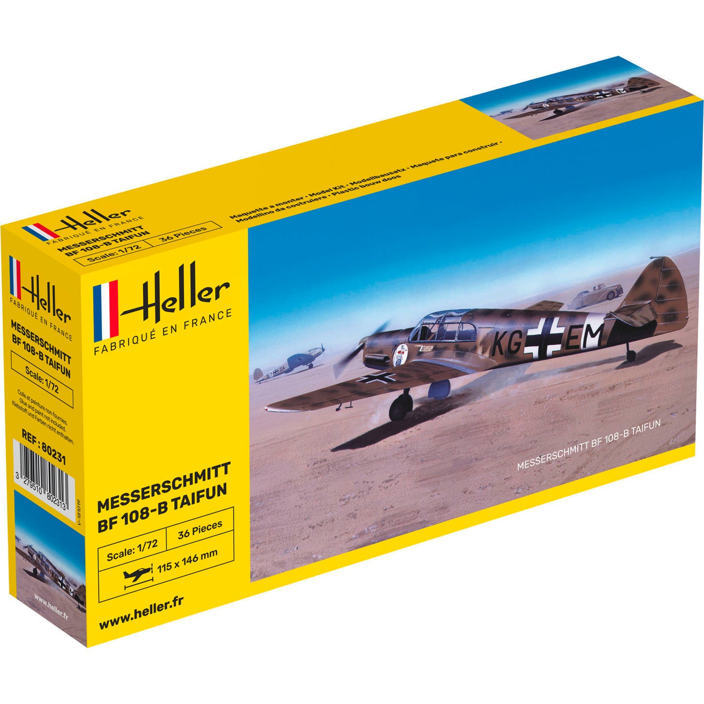 80231 Heller 1/72 Messerschmitt BF 108 B Taifun