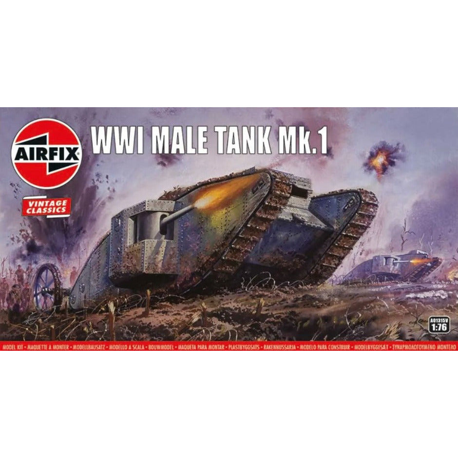 A01315 Airfix 1/76 WWI Male Tank Mk.I