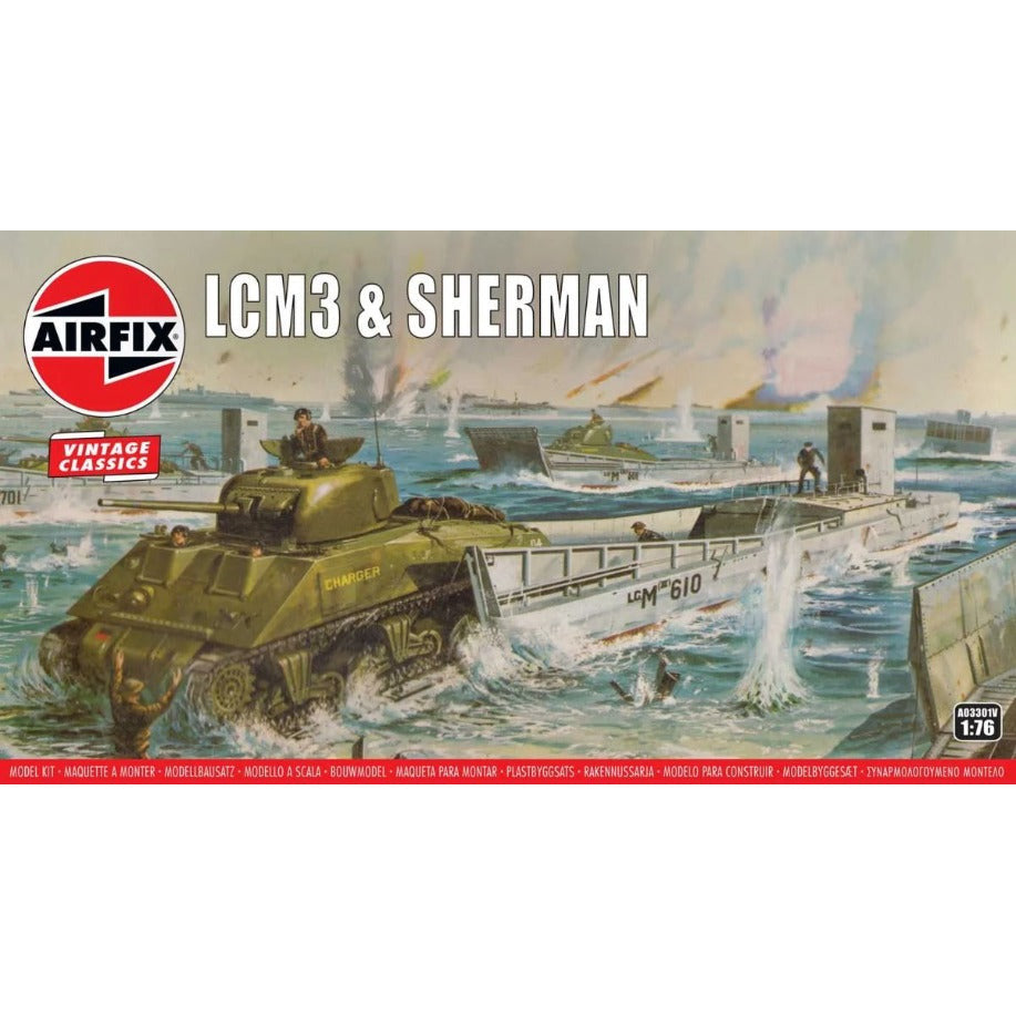 A03301 Airfix 1/76 LCM3 & Sherman