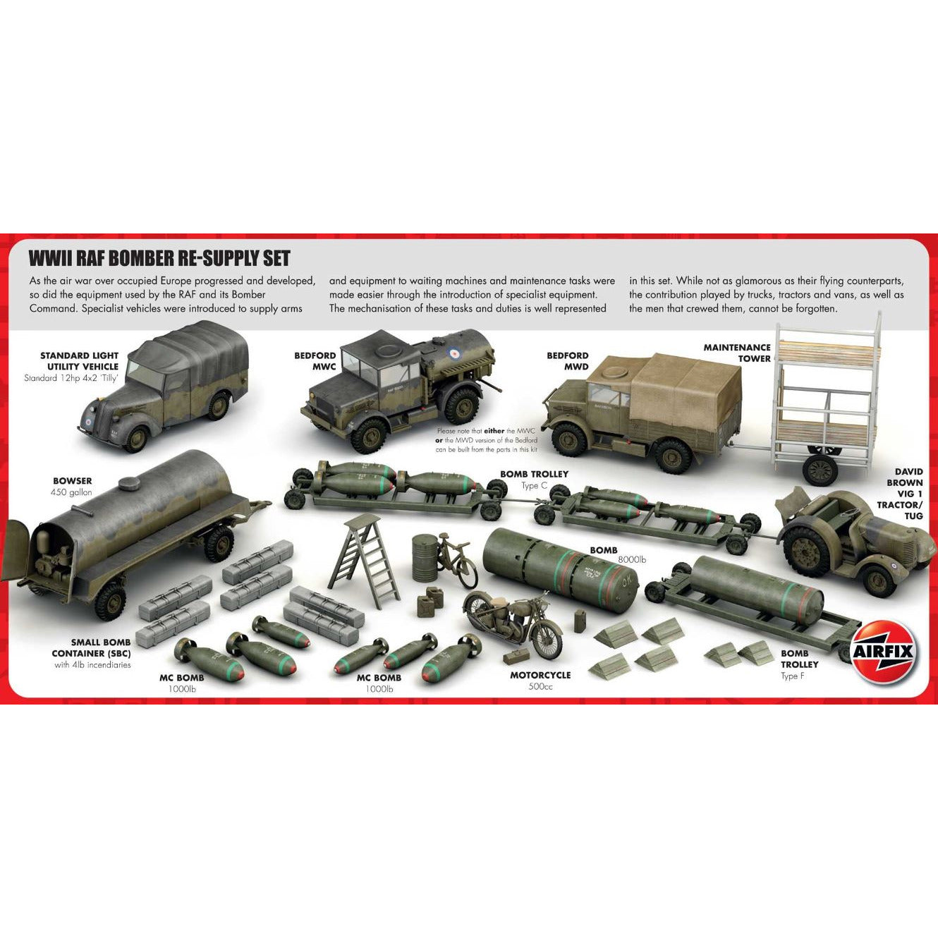 A05330 Airfix 1/72 WWII RAF Bomber Re-supply Set