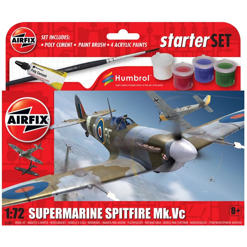 A55001 Airfix 1/72 Supermarine Spitfire MkVc Starter Set