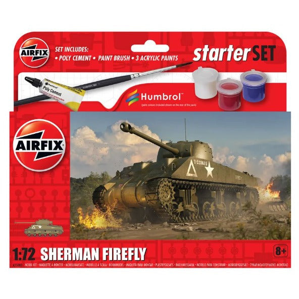 A55003 Airfix 1/72 Sherman Firefly Starter Set