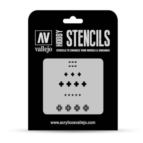 AFV001 1/35 Assorted German WWII Tank Marks Stencil