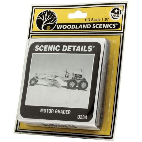 D234 Woodland Scenics Ho Scale Motor Grader White Metal Casting