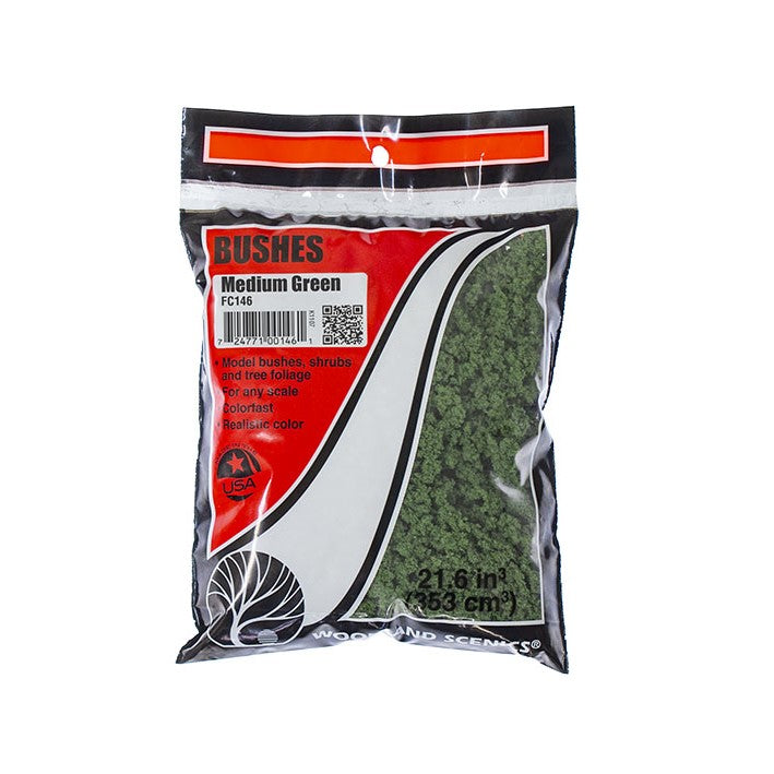 FC146 Woodland Scenics Medium Green Bushes
