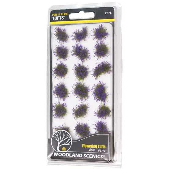 FS772 Woodland Scenics Violet Flowering Tufts