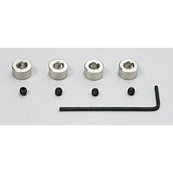 141 DU-BRO Nickel Plated Shaft / Wheel Collars 3/16 4 Pce