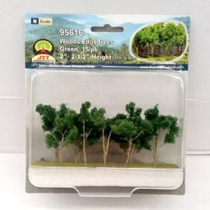 95616 JTT N Scale Wood Edge Trees (15 Pack)
