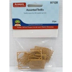 97128 JTT HO Assorted Trellis (20)