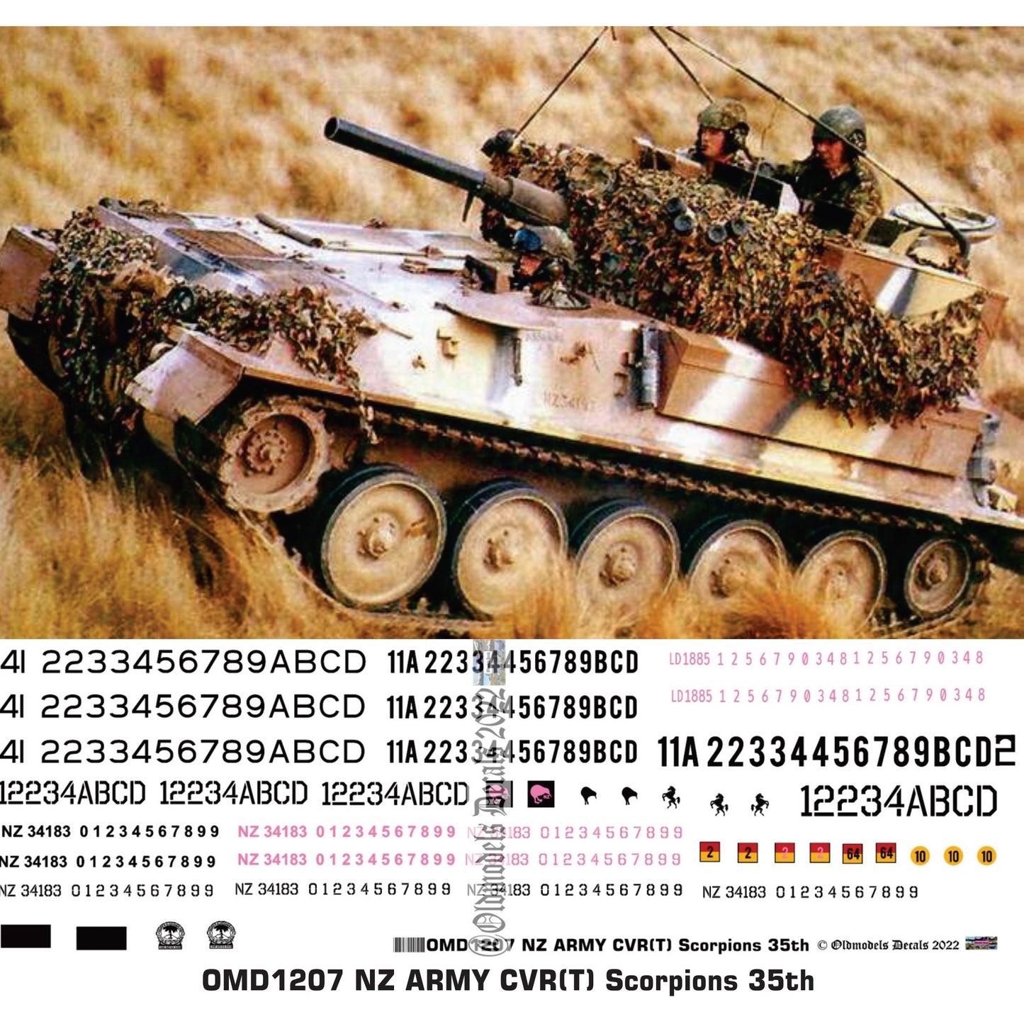 OMD1207 1/35 NZ Army CVR(T) Scorpions
