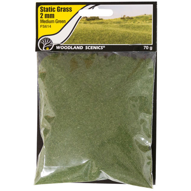 Woodland Scenics Static Grass Medium Green