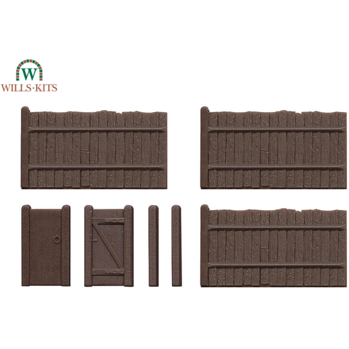 SS41 Wills OO Scenic Series Kit Feather Edge Fencing