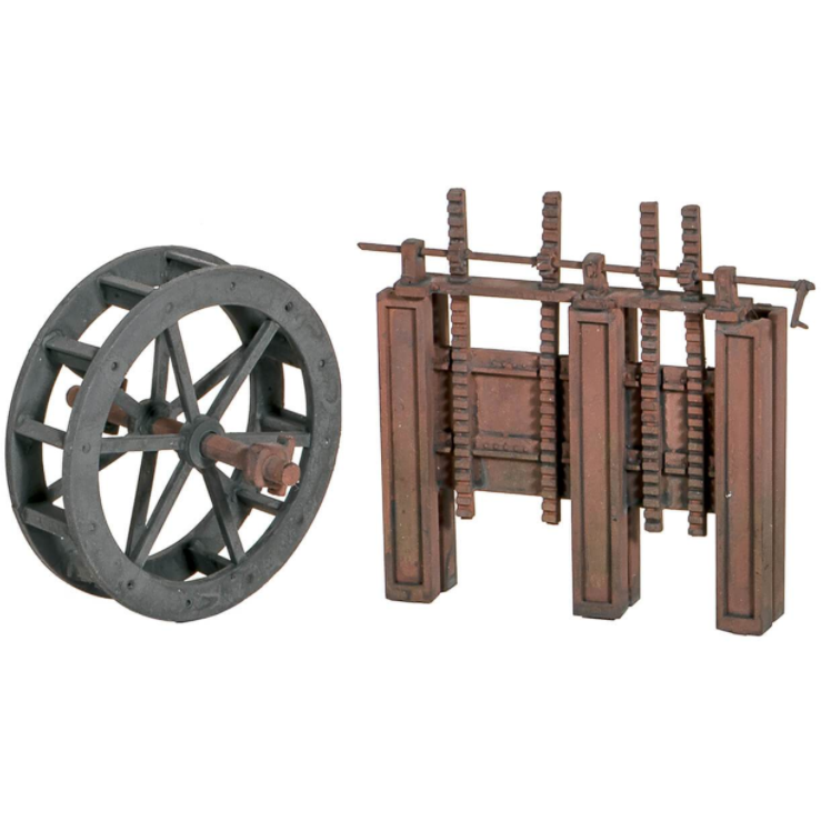 SS84 Wills OO Scenic Series Kit Water Wheel & Sluice Gates