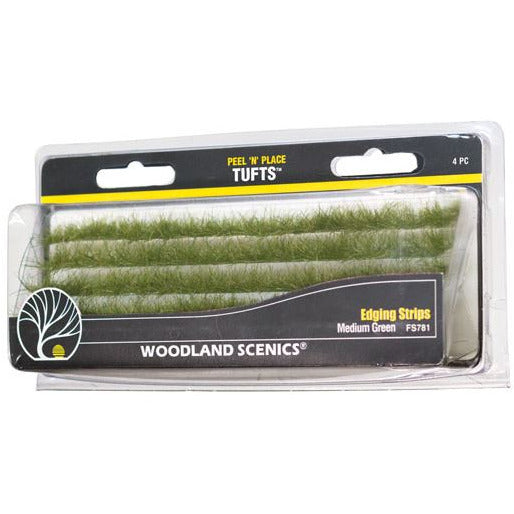 FS781 Woodland Scenics Medium Green Edging Strips