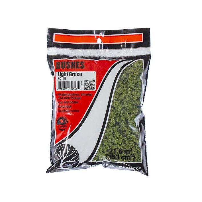 FC145 Woodland Scenic Light Green Bushes