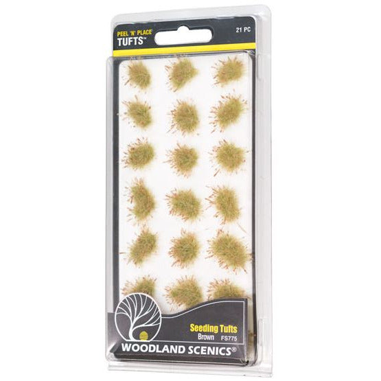 FS775 Woodland Scenics Brown Seeding Tufts