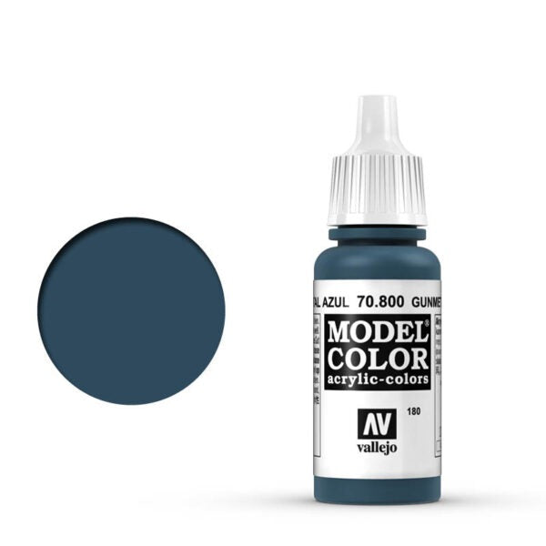 180 Vallejo Gunmetal Blue 17ml