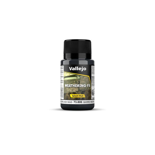 73806 Vallejo Weathering Effects Black Splash Mud 40ml