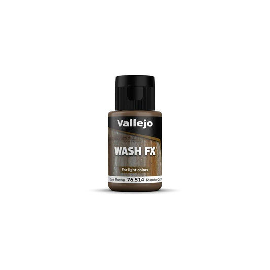 76514 Vallejo Dark Brown Wash 35Ml
