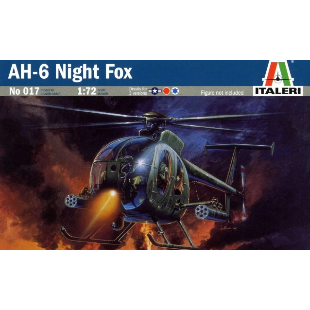 017 Italeri 1/72 AH-6 Night Fox