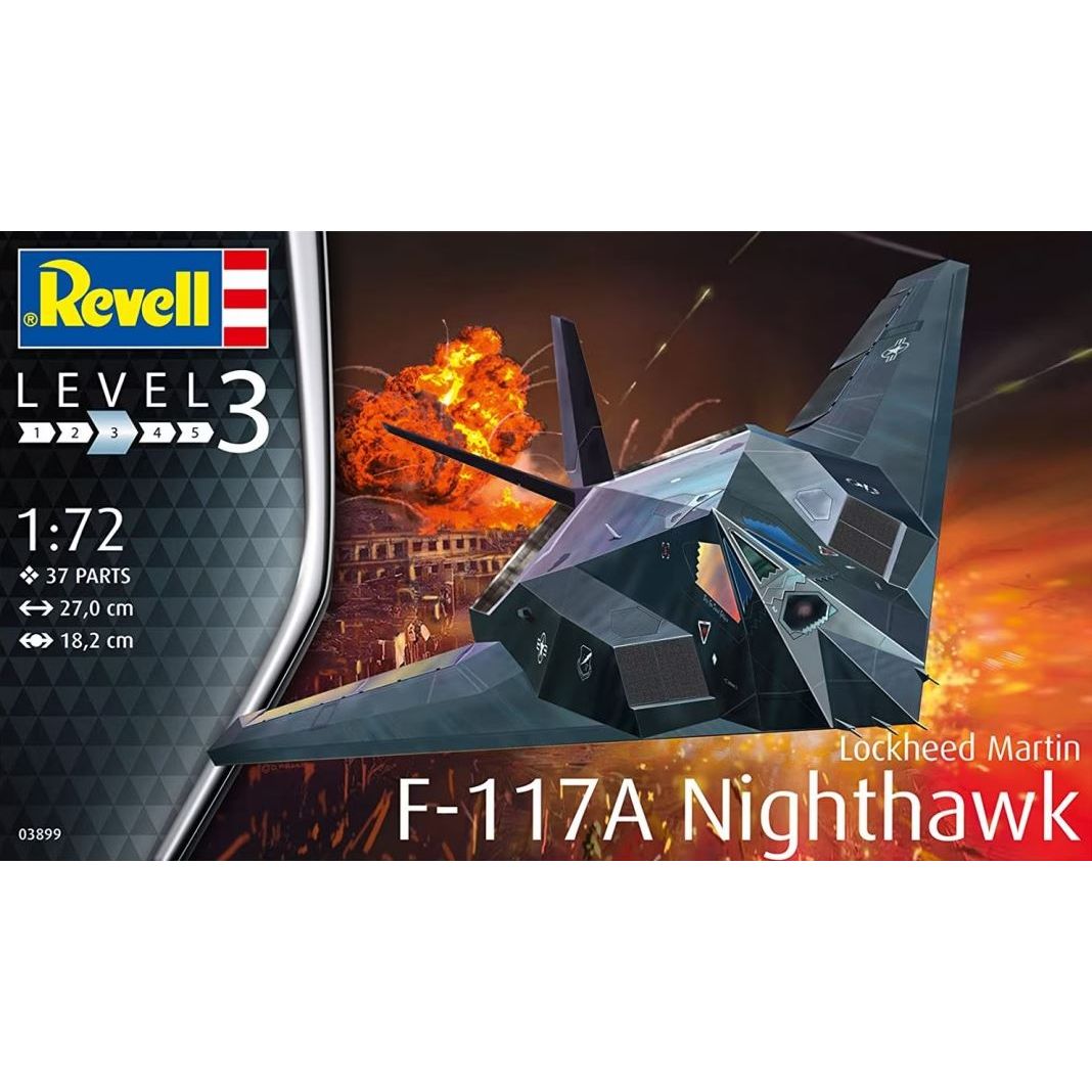 Injection Model Kit 03899 Revell 1/72 F-117A Stealth Fighter – Injection Models Now