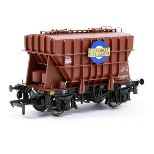 38-270A Branchline OO Scale  22 Ton Presflo Bulk Powder Wagon 'Blue Circle' Railfreight Brown