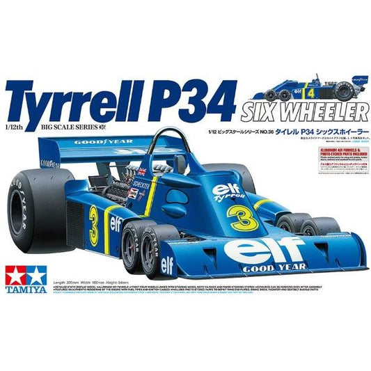 12036 Tamiya 1/12 1976 Tyrrell P34 Six Wheeler w/Photo-etched Parts