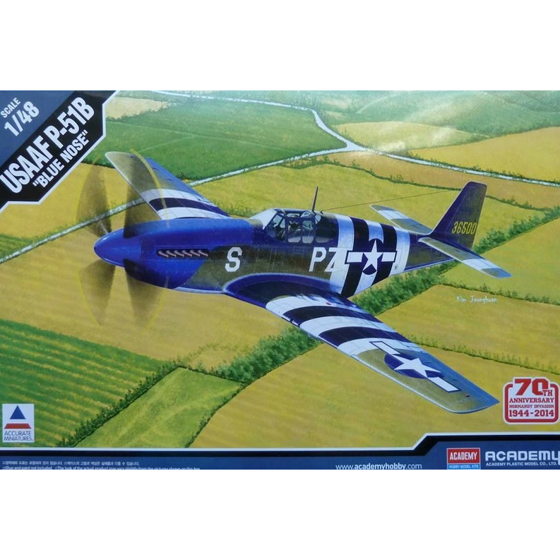 12303 Academy 1/48 North American P-51B USAAF "Blue Nose"
