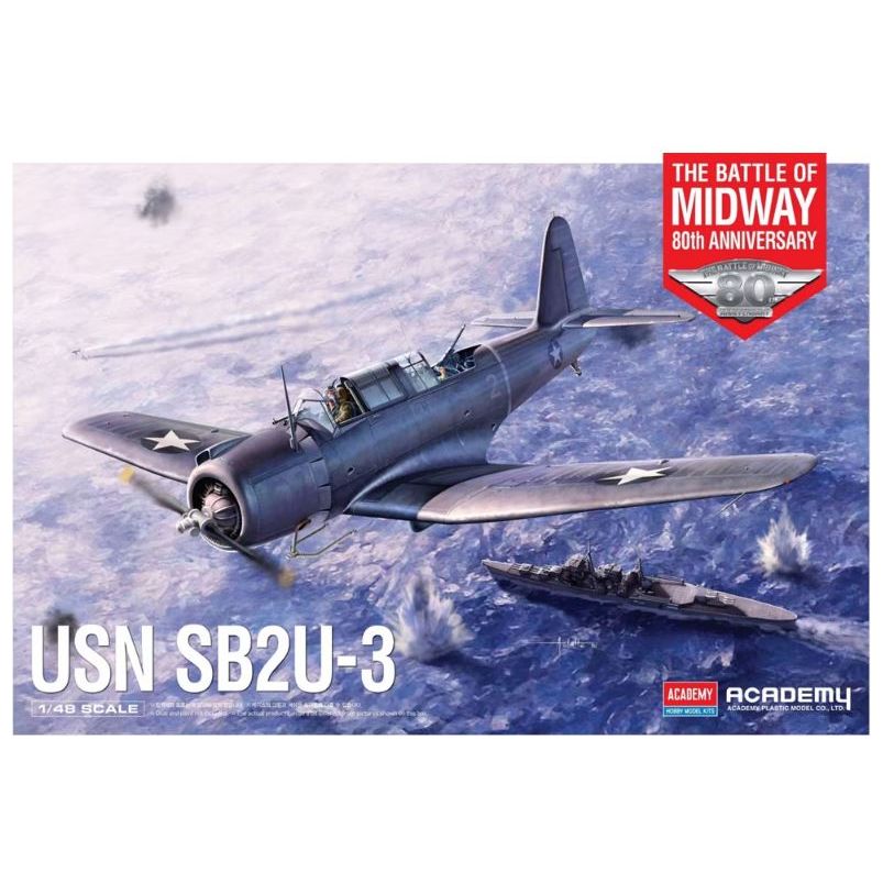 12350 Academy 1/48 USN SB2U-3 The Battle of Midway 80th Anniversary ...