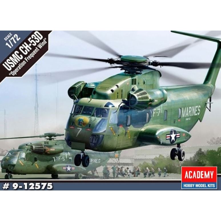 Injection Model Kit 12575 Academy 1/72 USMC CH-53D Sea Stallion ''Operation Frequent Wind ...