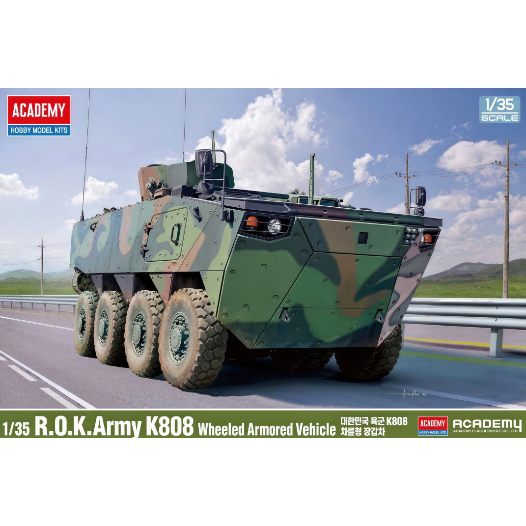 13569 Academy 1/35 R.O.K. Army K808 Wheeled Armored Vehicle