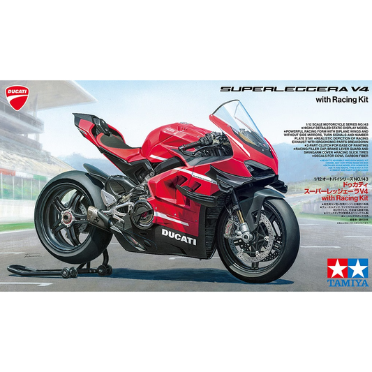14143 Tamiya 1/12 Ducati Superleggera V4 with Racing Kit