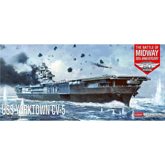 14229 Academy 1/700 USS Yorktown CV-5 The Battle of Midway 80th anniversary