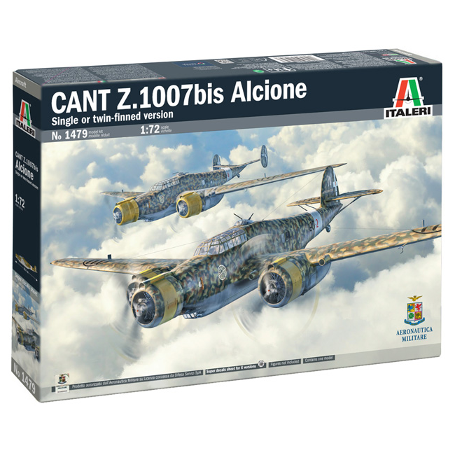 1479 Italeri 1/72 Cant Z.1007bis Alcione single or twin finned version
