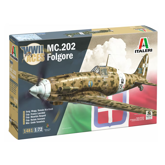 1481 Italeri 1/72 Macchi MC.202 Folgore WWII Aces