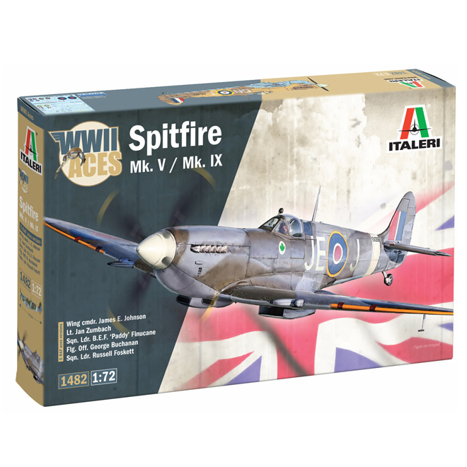 1482 Italeri 1/72 WWII Aces Spitfire Mk. V / Mk. IX