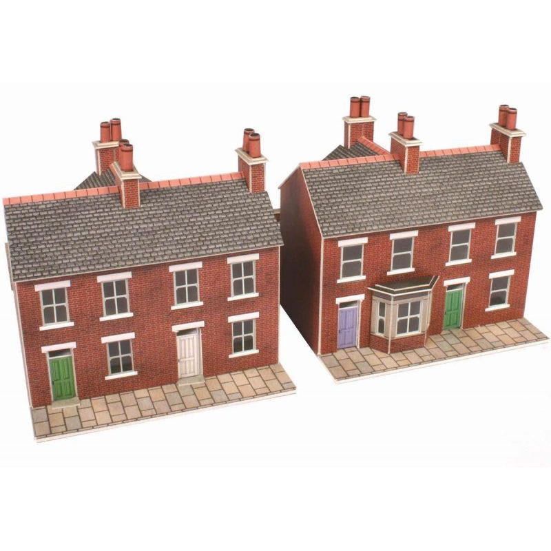 PN103 Metcalfe N Scale Red Brick Terraced Houses Kit