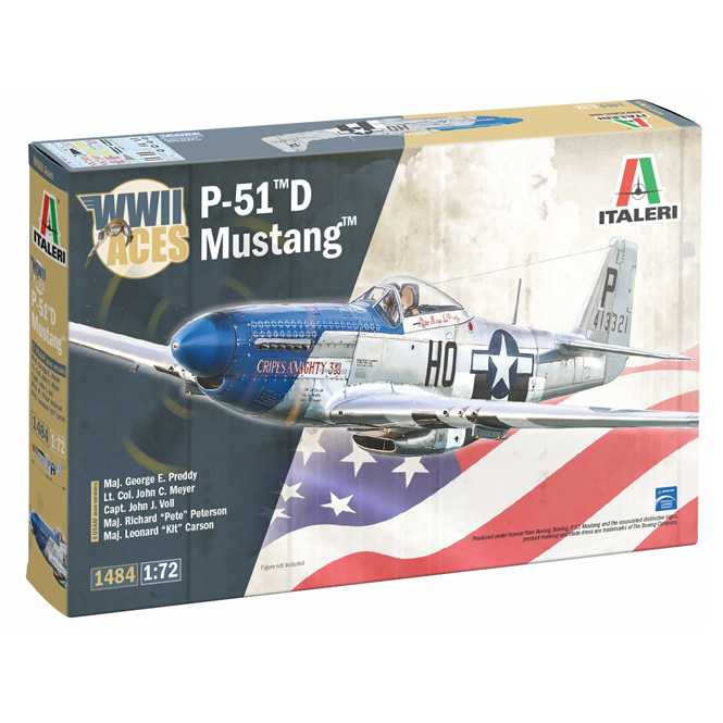 1484 Italeri 1/72 North American P-51 D Mustang USAAF Aces