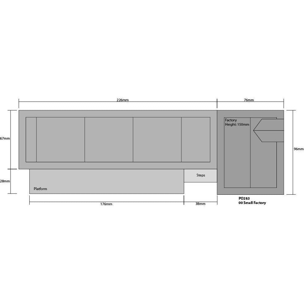 PO283 Metcalfe OO Scale Small Factory