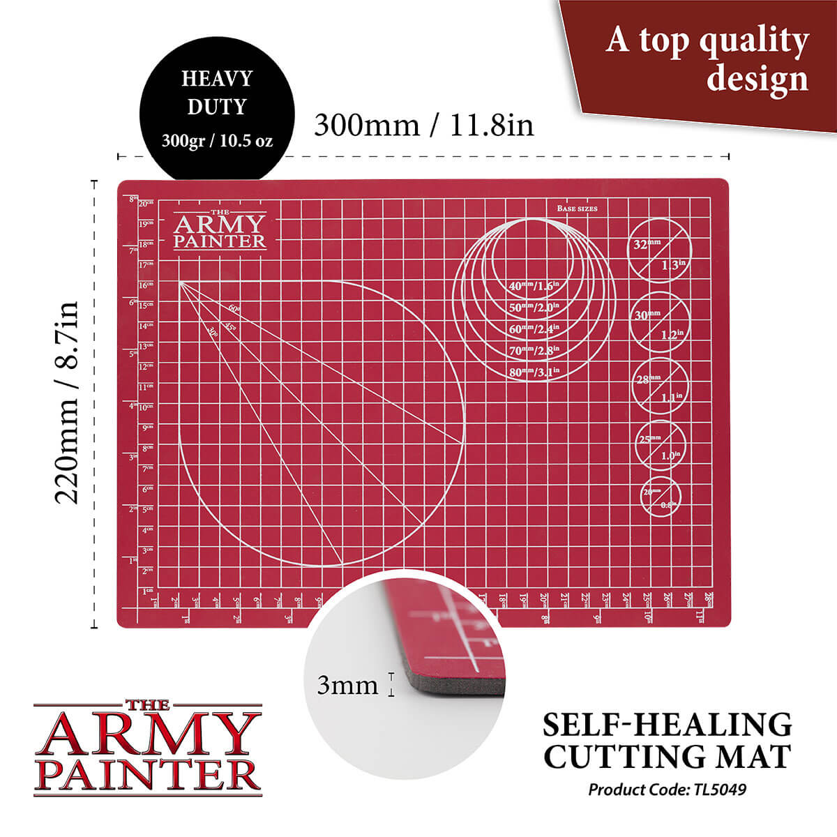 16APTL5049 The Army Painter - Tool: Self-healing Cutting mat