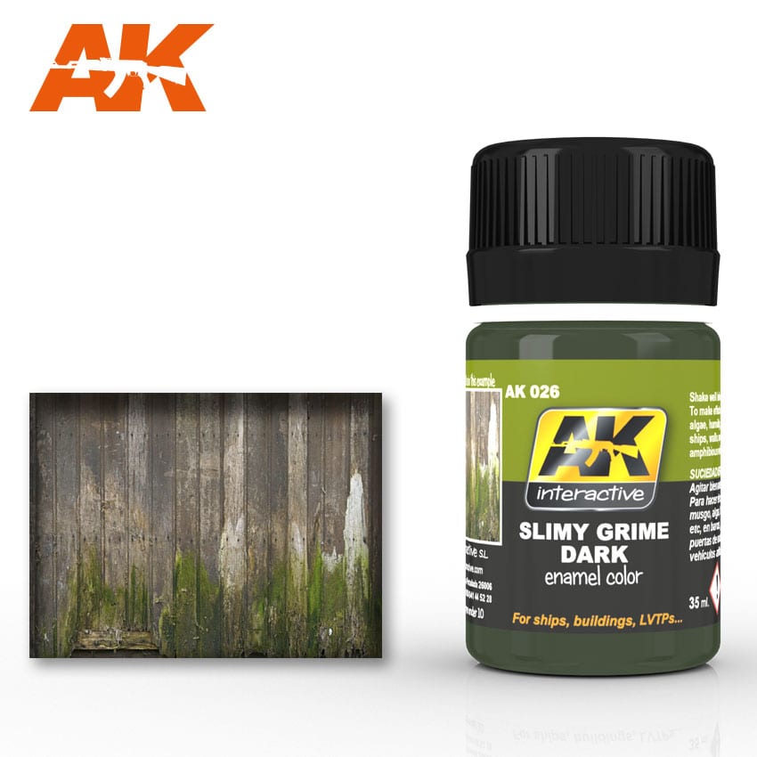 026  AK Interactive - Weathering Products - Slimy Grime Dark 35ml