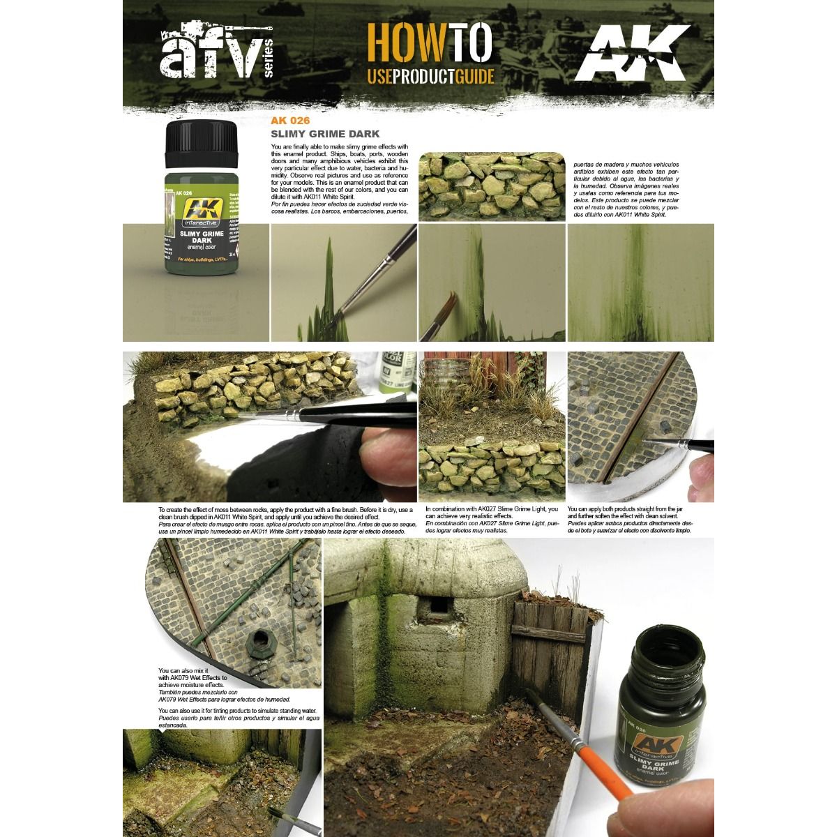 026  AK Interactive - Weathering Products - Slimy Grime Dark 35ml