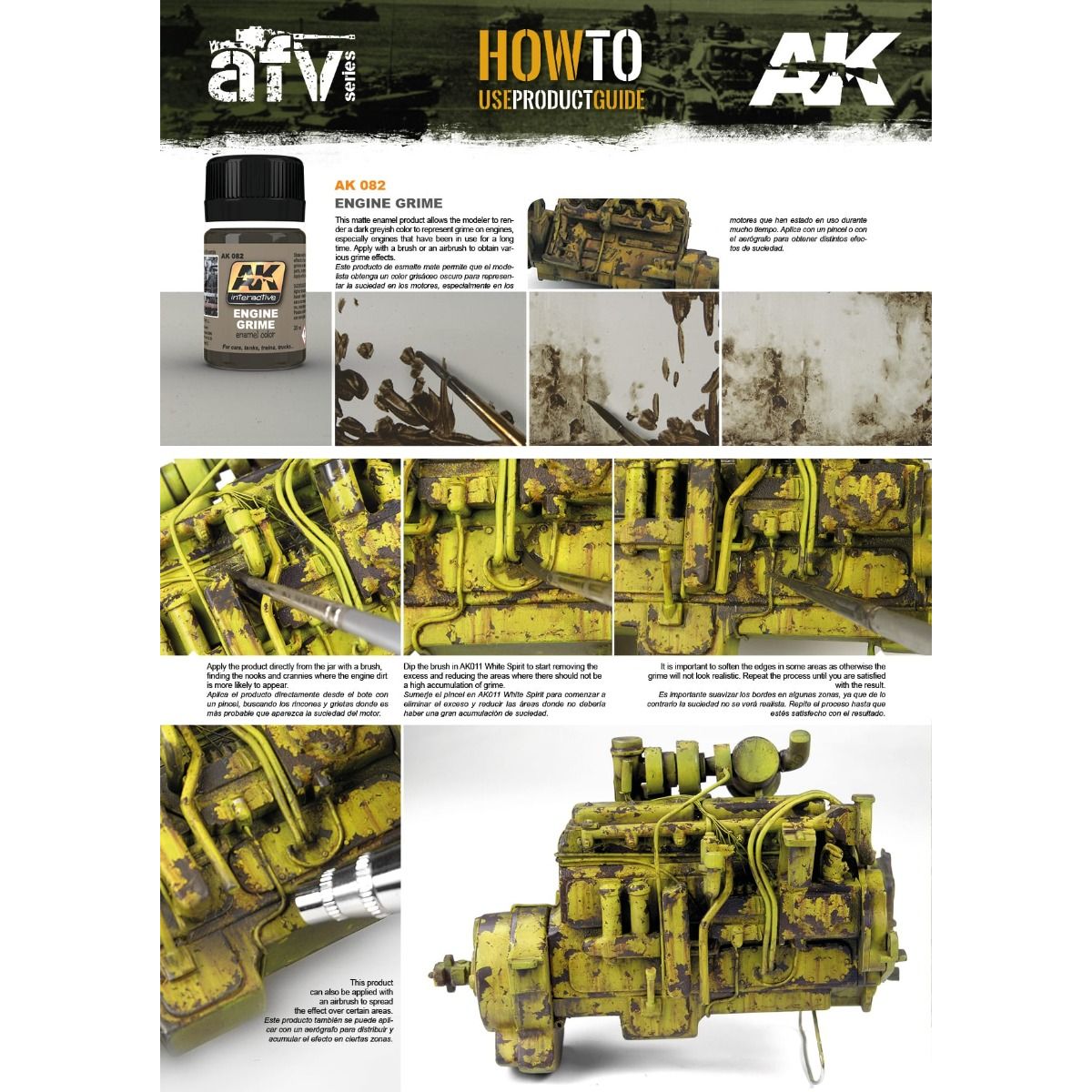 082 AK Interactive - Weathering Products - Engine Grime 35ml