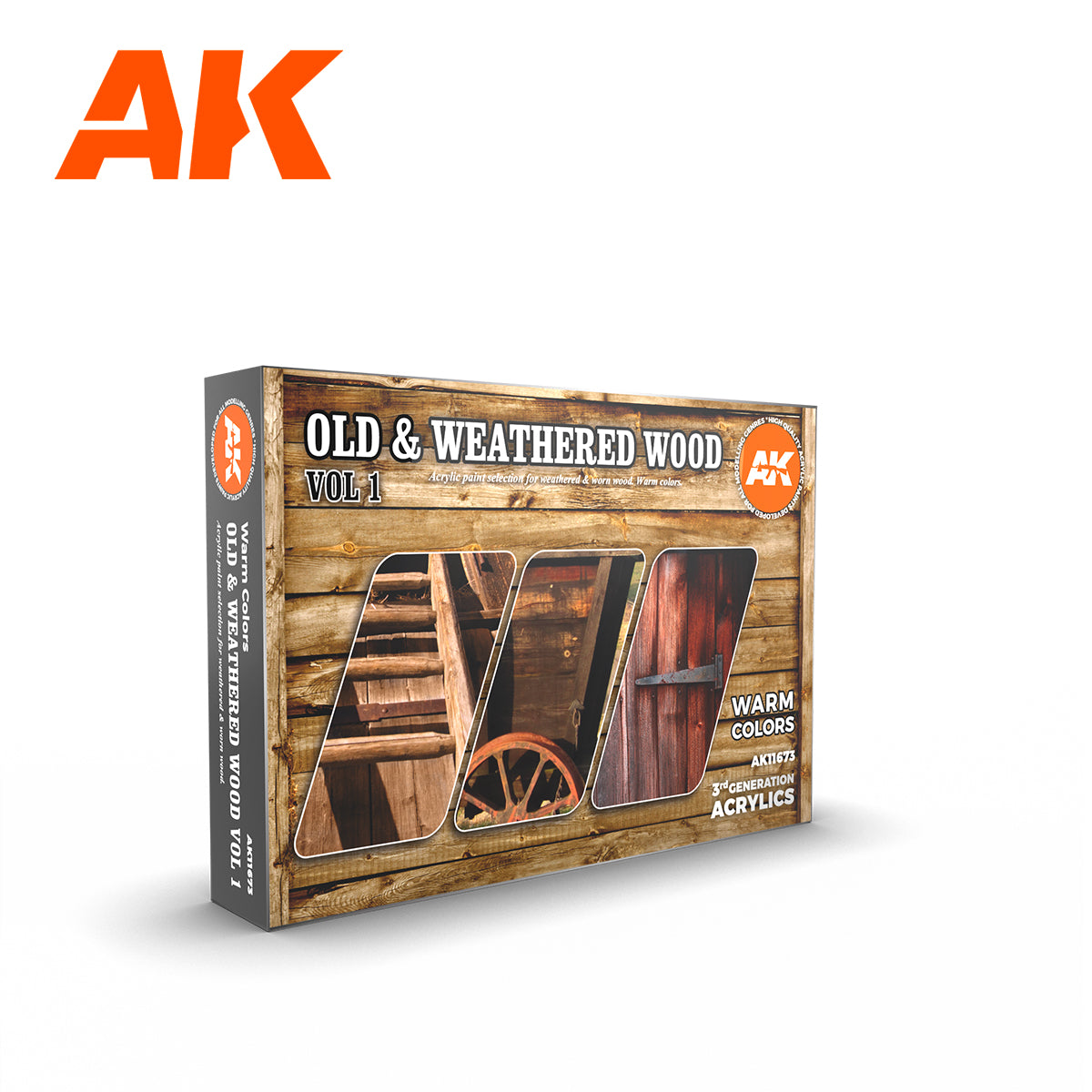 11673 AK Interactive - 3 Gen Sets - Old & Weathered Wood Volume 1