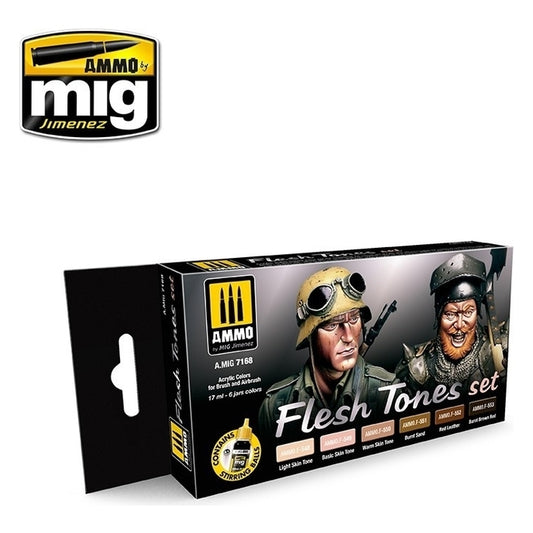 7168 Ammo by MIG - Sets - Flesh Tones Set