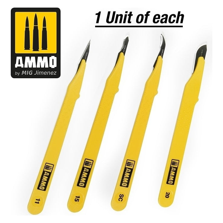 8696 Ammo by MIG - Tools - Standard Blade Set – 4 Pcs