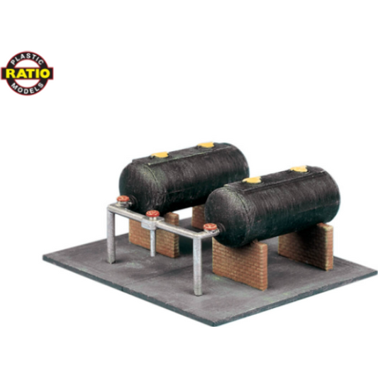 315  Ratio N  Scale Oil Tanks Builder Accessories Pack