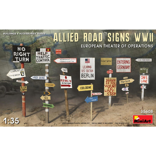 35608  MiniArt 1/35 Allied Road Signs WW2 Euro