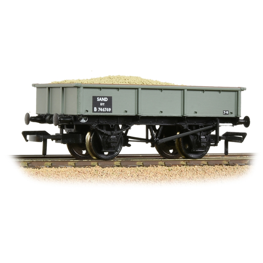 37-354D Branchline OO Scale BR 13T Steel Sand Tippler - BR Grey (Early)
